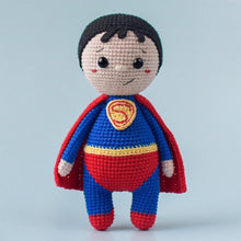 Load image into Gallery viewer, 2-in-1 Batman Superman Amigurumi Crochet Pattern
