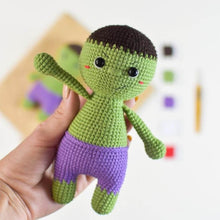 Load image into Gallery viewer, 5-in-1 Superheroes Amigurumi Crochet Pattern
