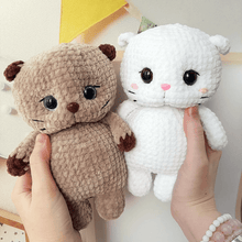 Load image into Gallery viewer, Adorable Kitten Amigurumi crochet pattern
